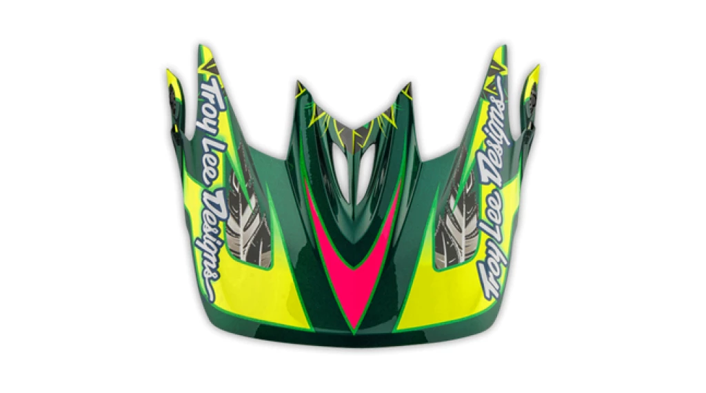 Troy Lee Designs Troy Lee Design D3 Nightfall Carbone Visière De Rechange Vert