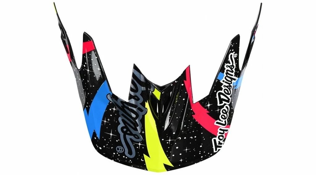 Troy Lee Designs Troy Lee Design D3 Blacklight Carbone Visière De Rechange Noir