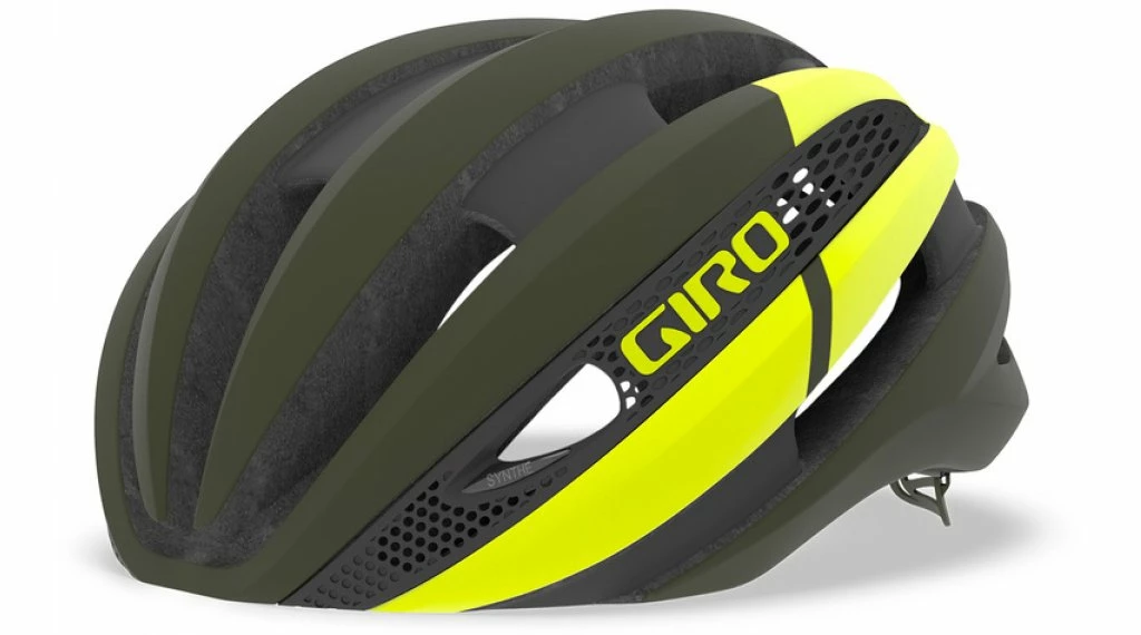Giro Synthe MIPS Casque Course S (51-55cm) Mat Olive/citron