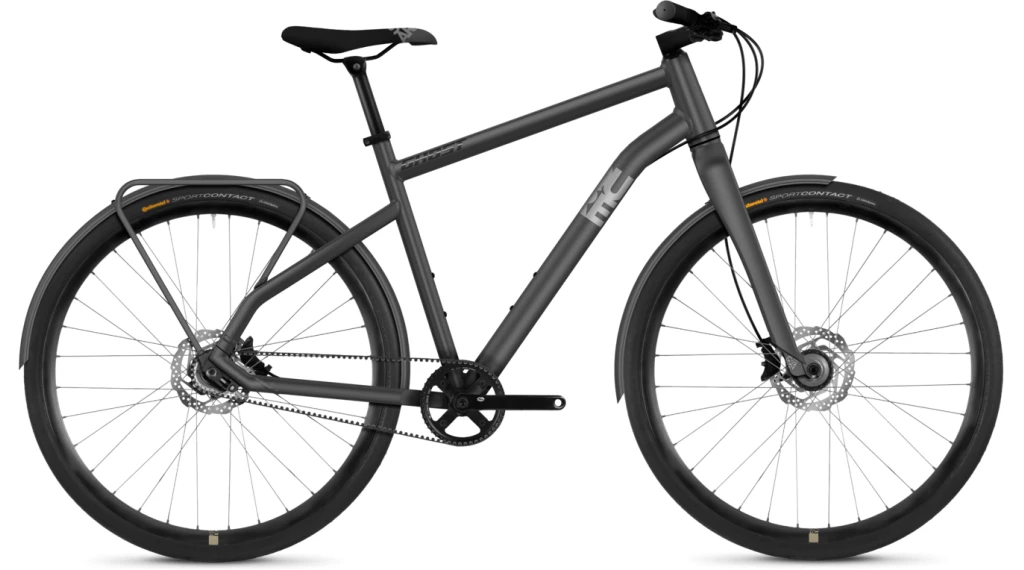 GHOST BIKES Ghost Square Urban Essential AL 28" Fitness Vélo Vélo Urban Gray/iridium Argent/night Noir Mod. 2021