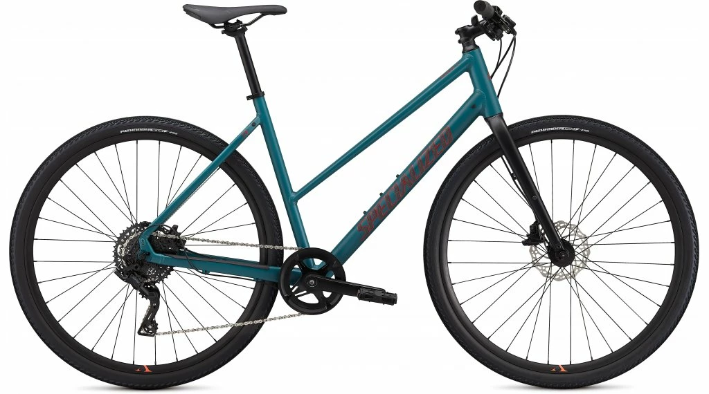 Specialized Sirrus X 2.0 Step-Through Gr. XS Dusty Turquoise/rocket Rouge/noir Reflective Mod. 2023
